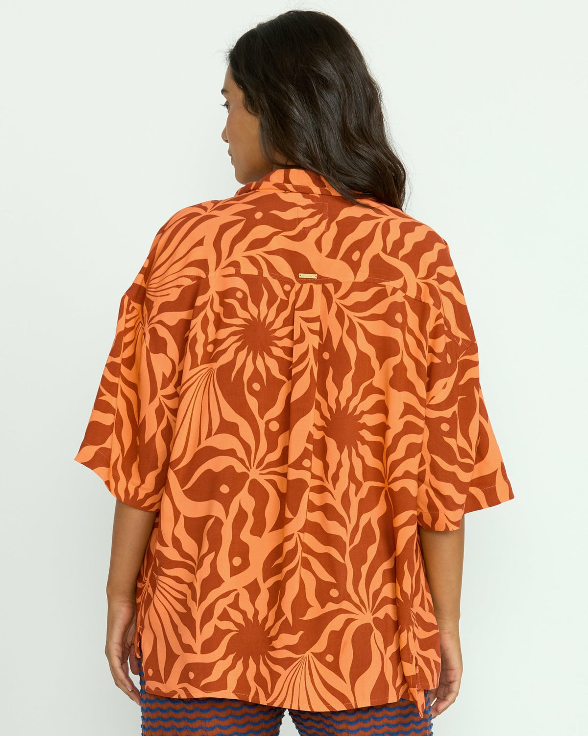 Beach Side Printed Short Sleeve Shirt - Orange Squeeze | Billabong