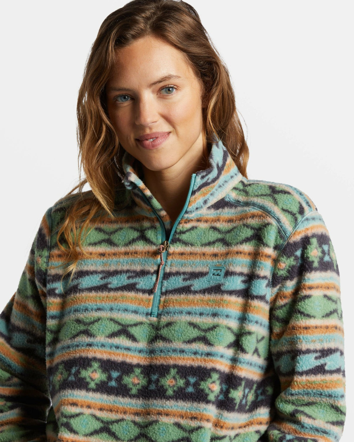 A/Div Boundary Mock 3 Half-Zip Pullover Sweatshirt - Salty Sage | Billabong