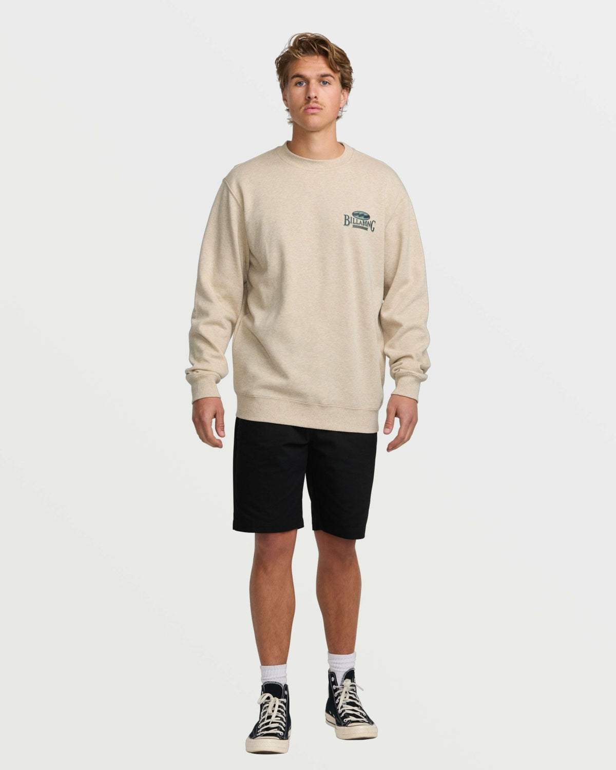 Short Sands Crew Sweatshirt - Oatmeal Heather | Billabong