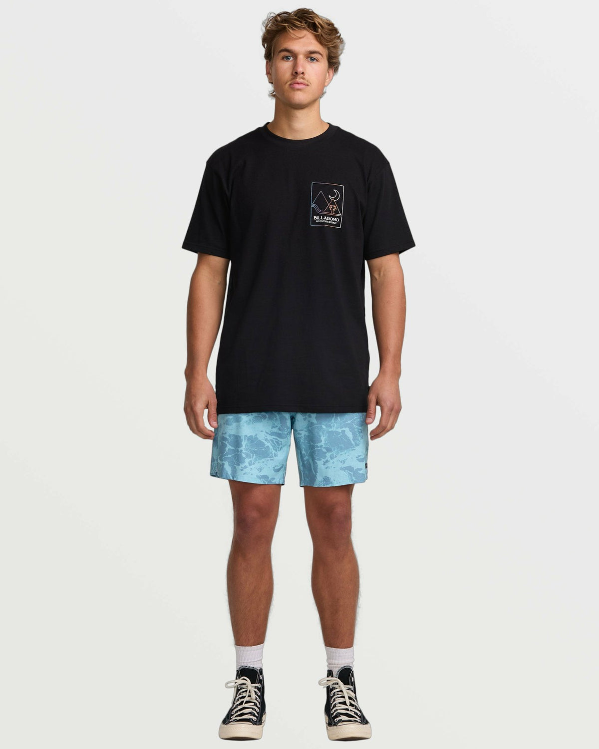 Surftrek Perforated Elastic 17" Hybrid Shorts - Glacier Blue | Billabong