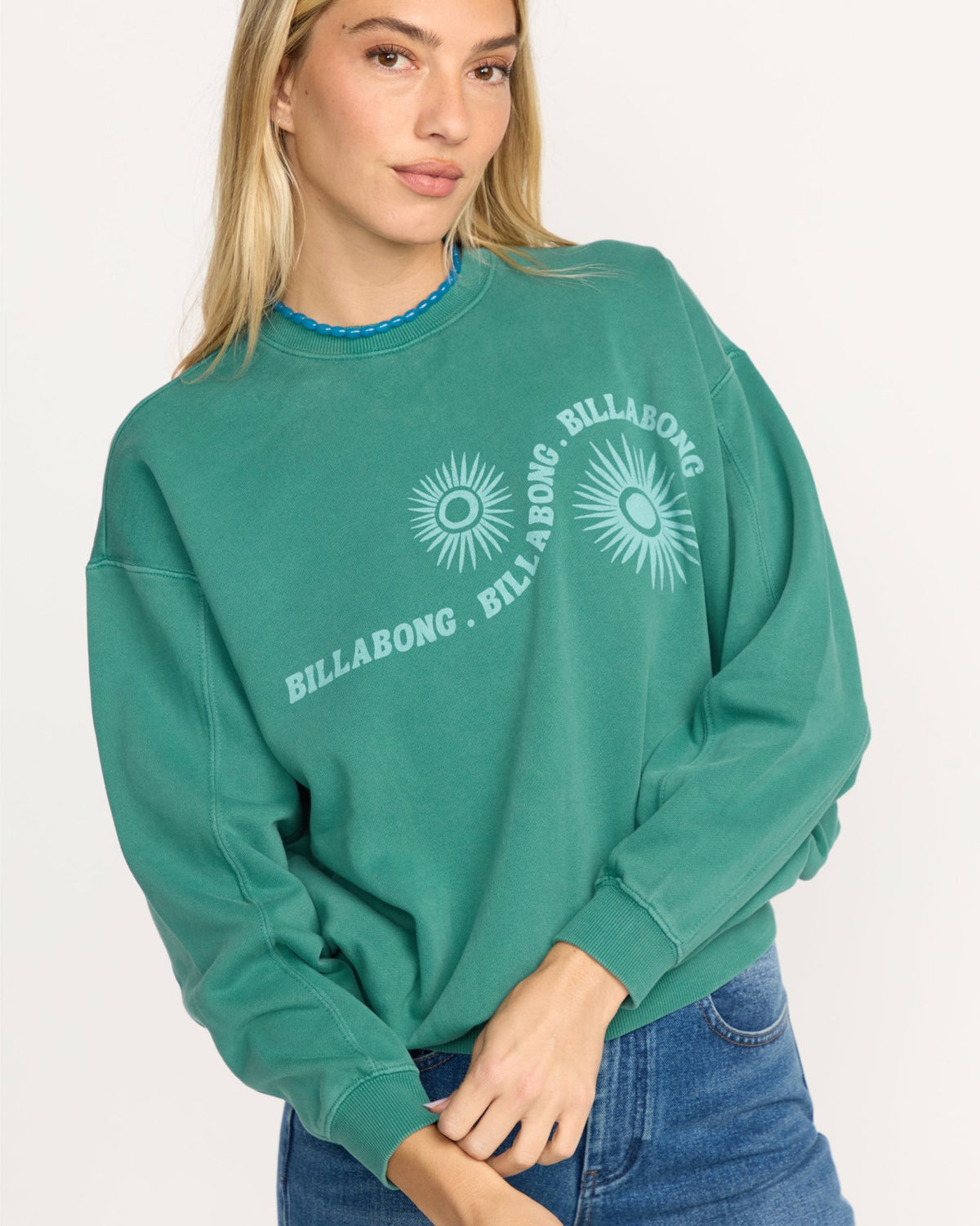 Time For Kendal Crewneck Sweatshirt - Evergreen | Billabong