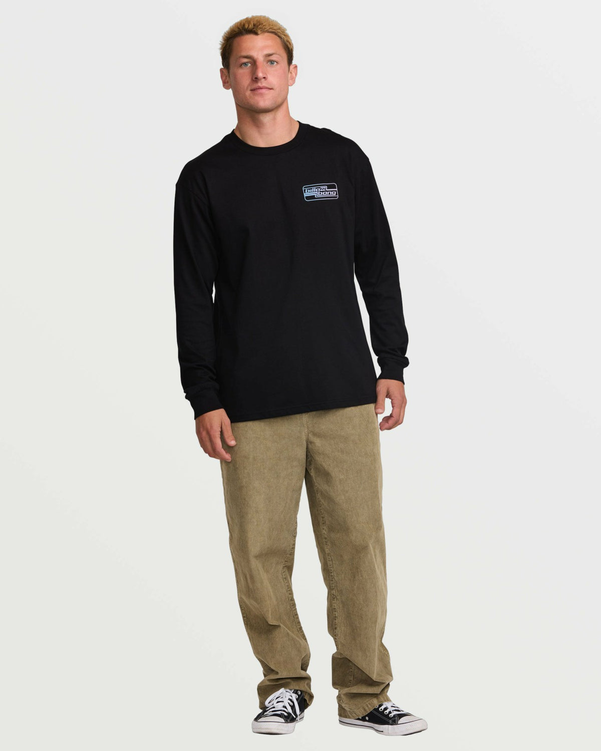 Walled Regular Long Sleeve Tee - Black | Billabong