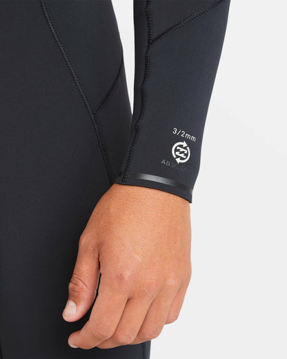 3/2mm Absolute Natural Upcycler GBS Chest Zip Wetsuit - Black | Billabong