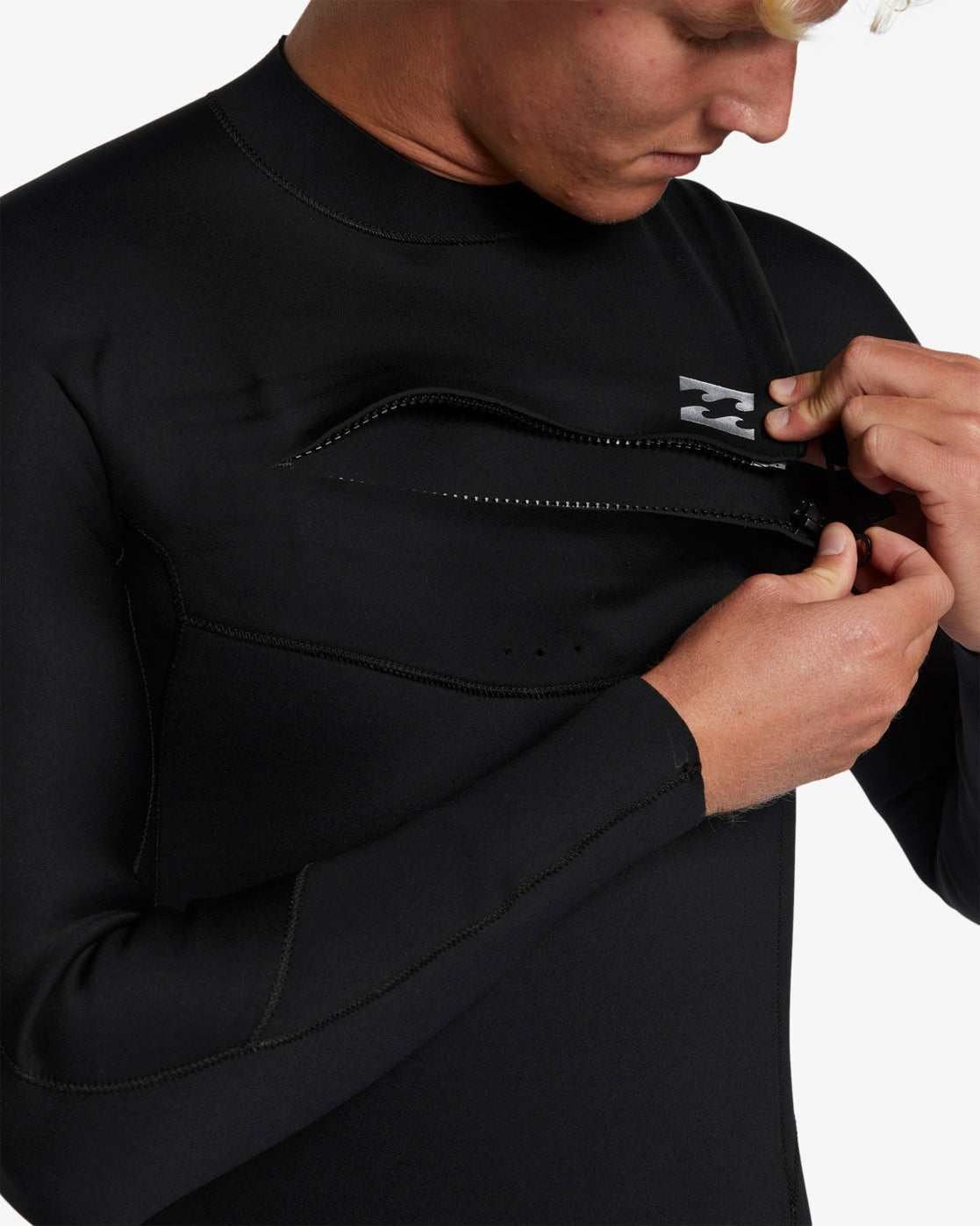 3/2mm Foil GBS Chest Zip Wetsuit - Black | Billabong