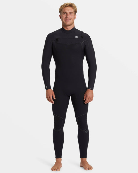 3/2mm Furnace Natural Upcycler GBS Chest Zip Wetsuit - Black | Billabong