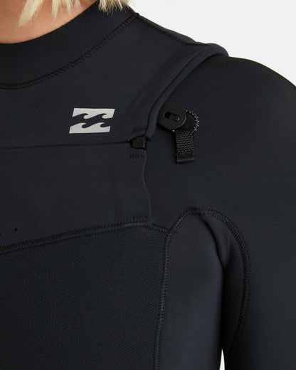 4/3mm Furnace Natural GBS Chest Zip Fullsuit - Black Tiki | Billabong