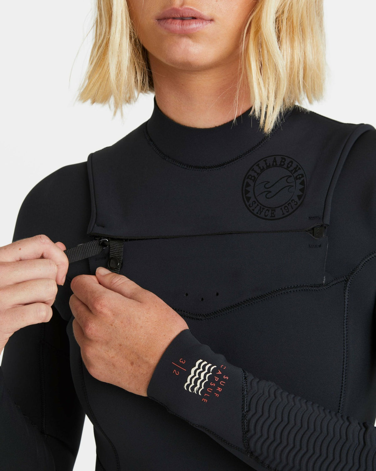 4/3mm Salty Dayz Natural Upcycler GBS Chest Zip Wetsuit - Black | Billabong