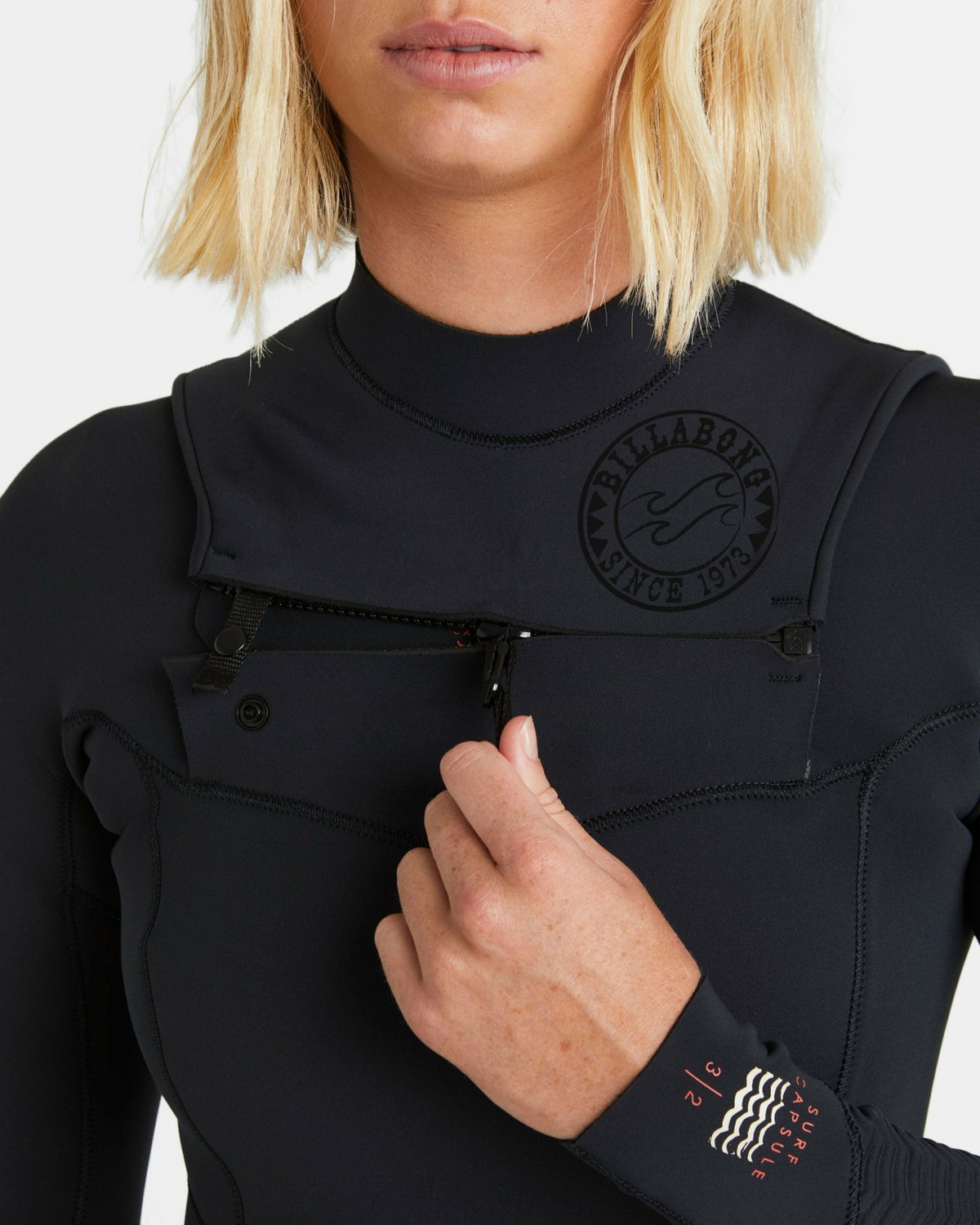 4/3mm Salty Dayz Natural Upcycler GBS Chest Zip Wetsuit - Black | Billabong