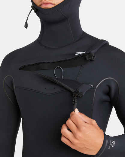 6/5mm Furnace Natural Upcycler Welded Chest Zip Wetsuit - Black | Billabong