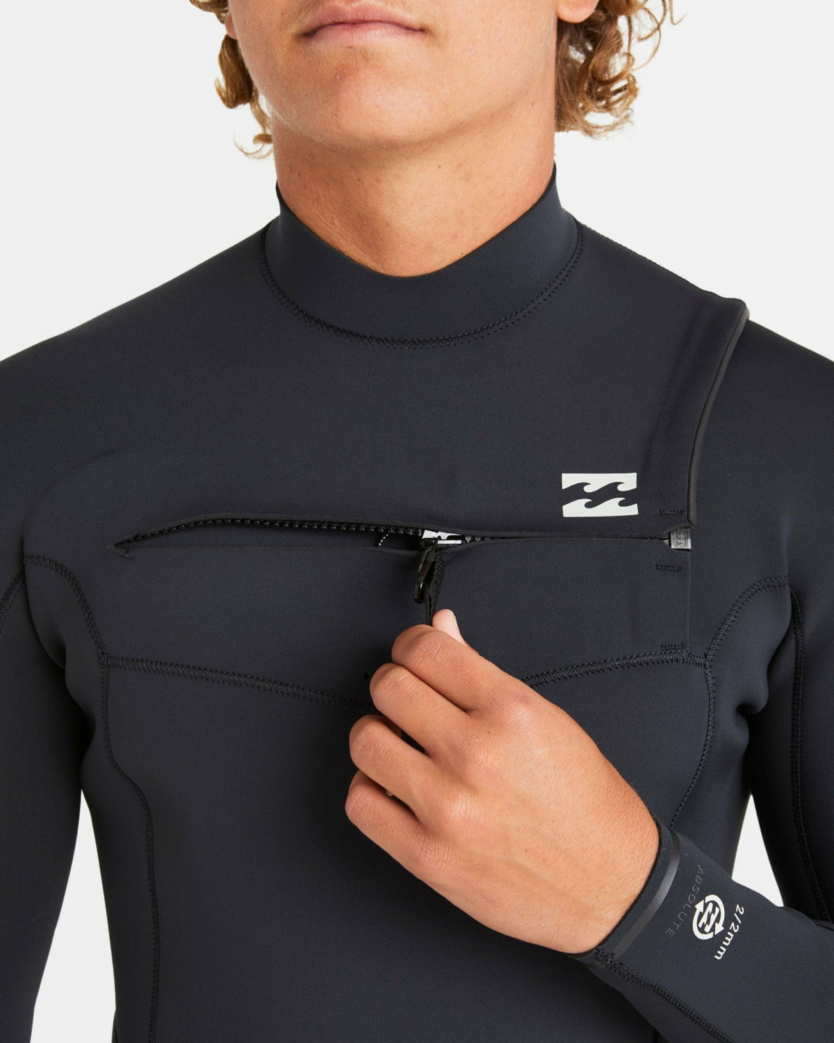 2/2mm Absolute Natural Upcycler GBS Chest Zip Long Sleeve Springsuit - | Billabong