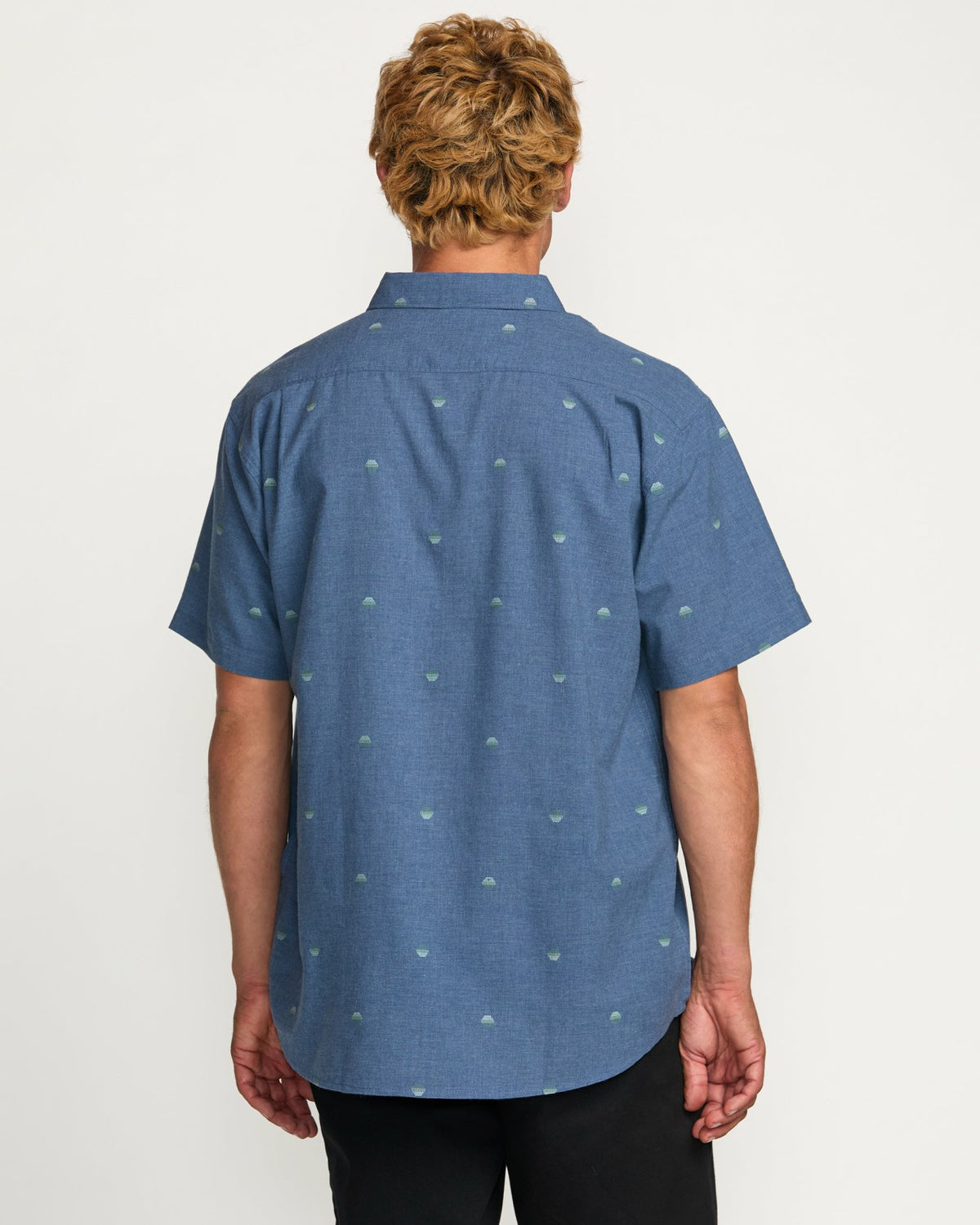All Day Jacquard Short Sleeve Shirt - Deep Blue | Billabong