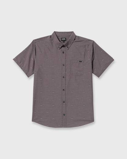 All Day Jacquard Short Sleeve Shirt - Gray Violet | Billabong