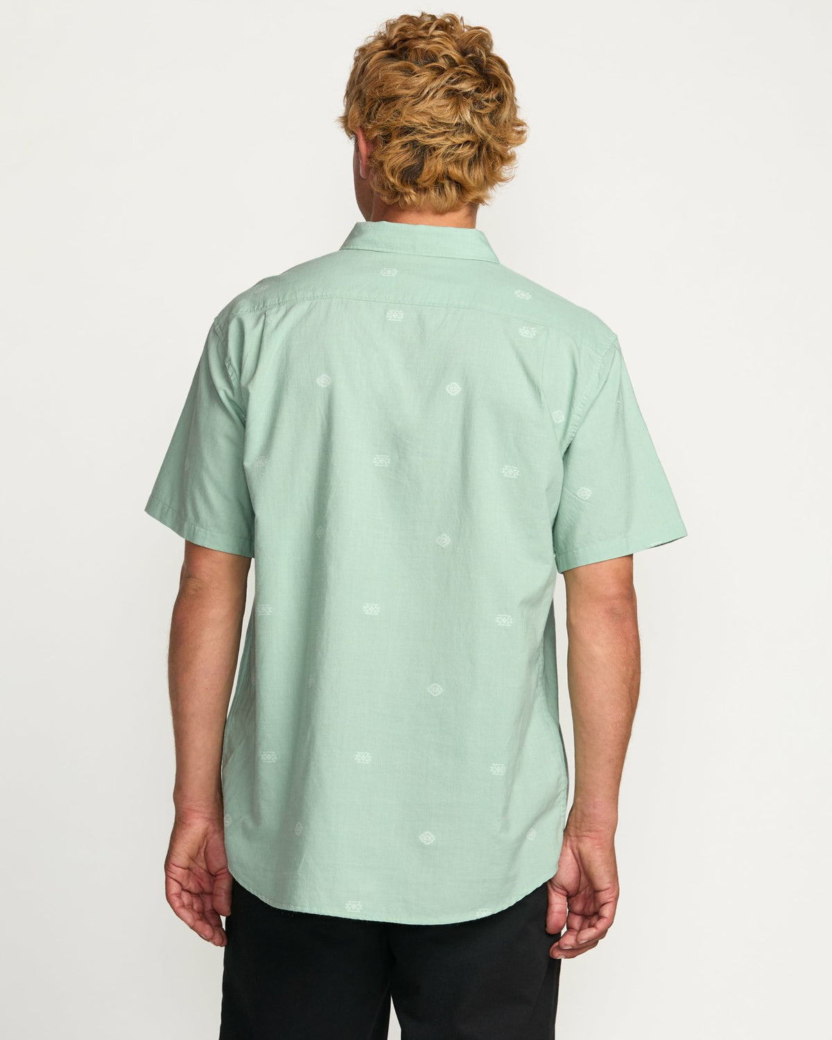 All Day Jacquard Short Sleeve Shirt - Seafoam | Billabong