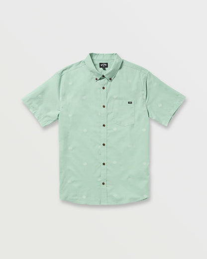 All Day Jacquard Short Sleeve Shirt - Seafoam | Billabong
