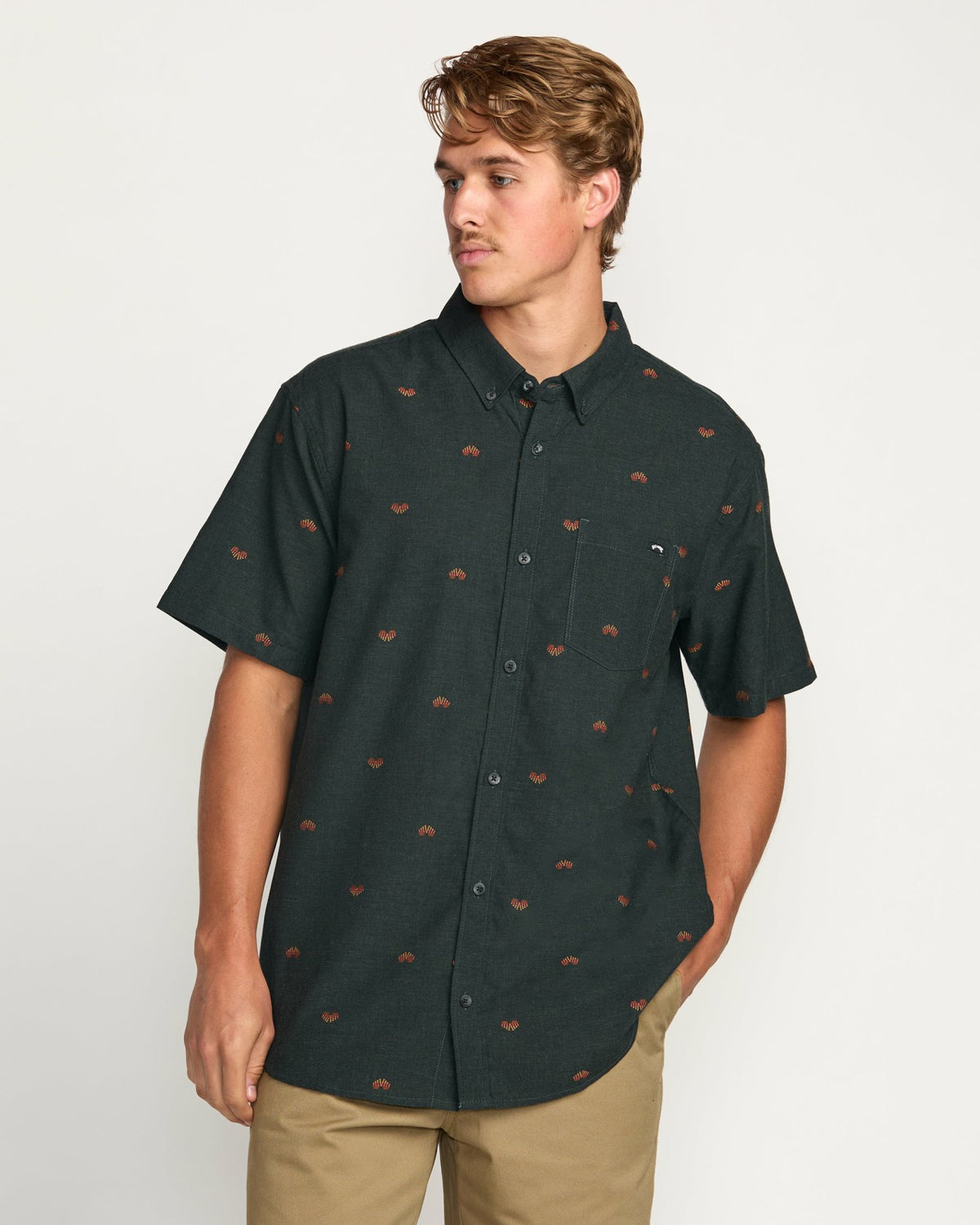 All Day Jacquard Short Sleeve Shirt - Stealth | Billabong