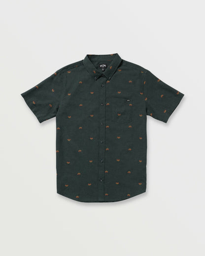 All Day Jacquard Short Sleeve Shirt - Stealth | Billabong