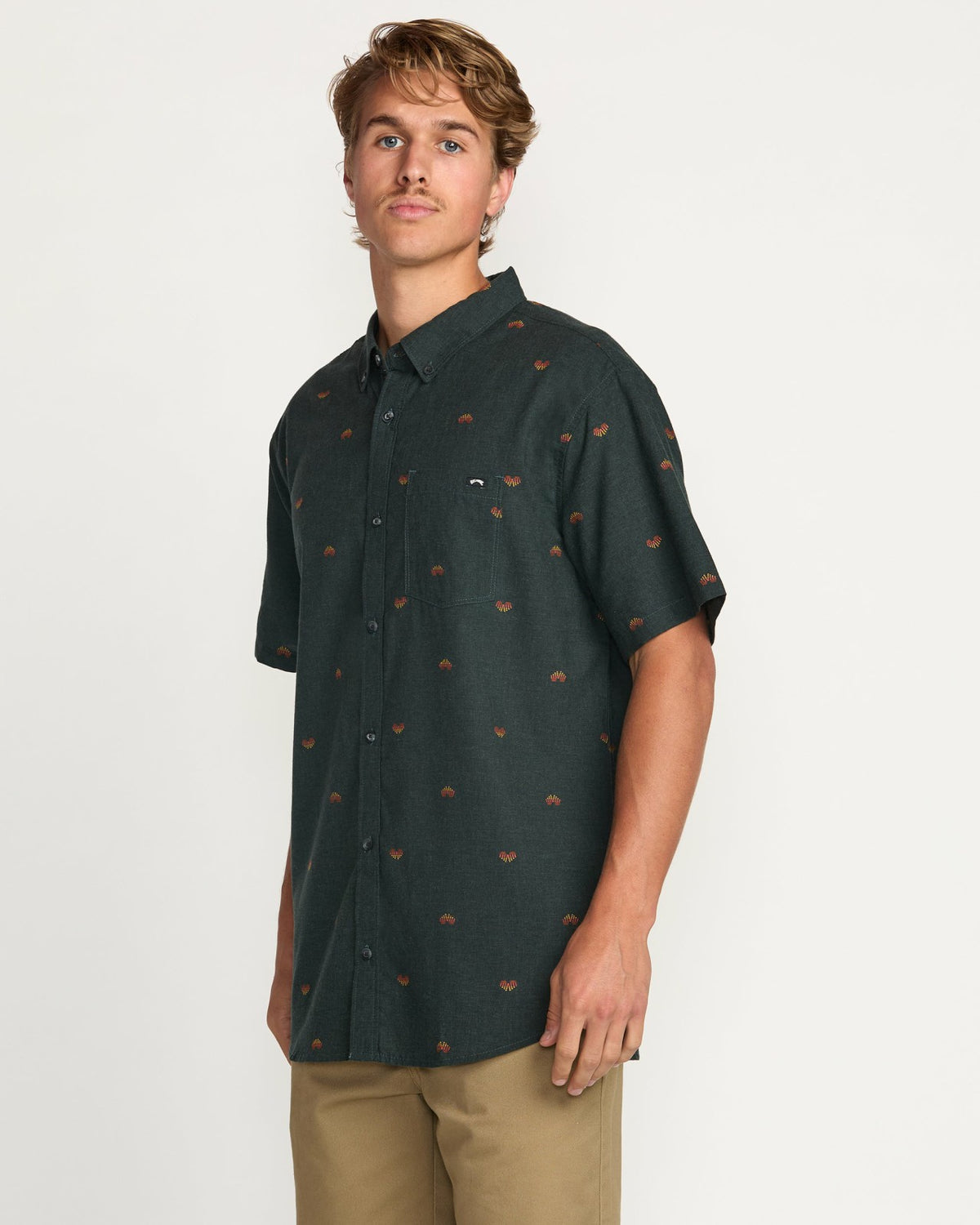 All Day Jacquard Short Sleeve Shirt - Stealth | Billabong