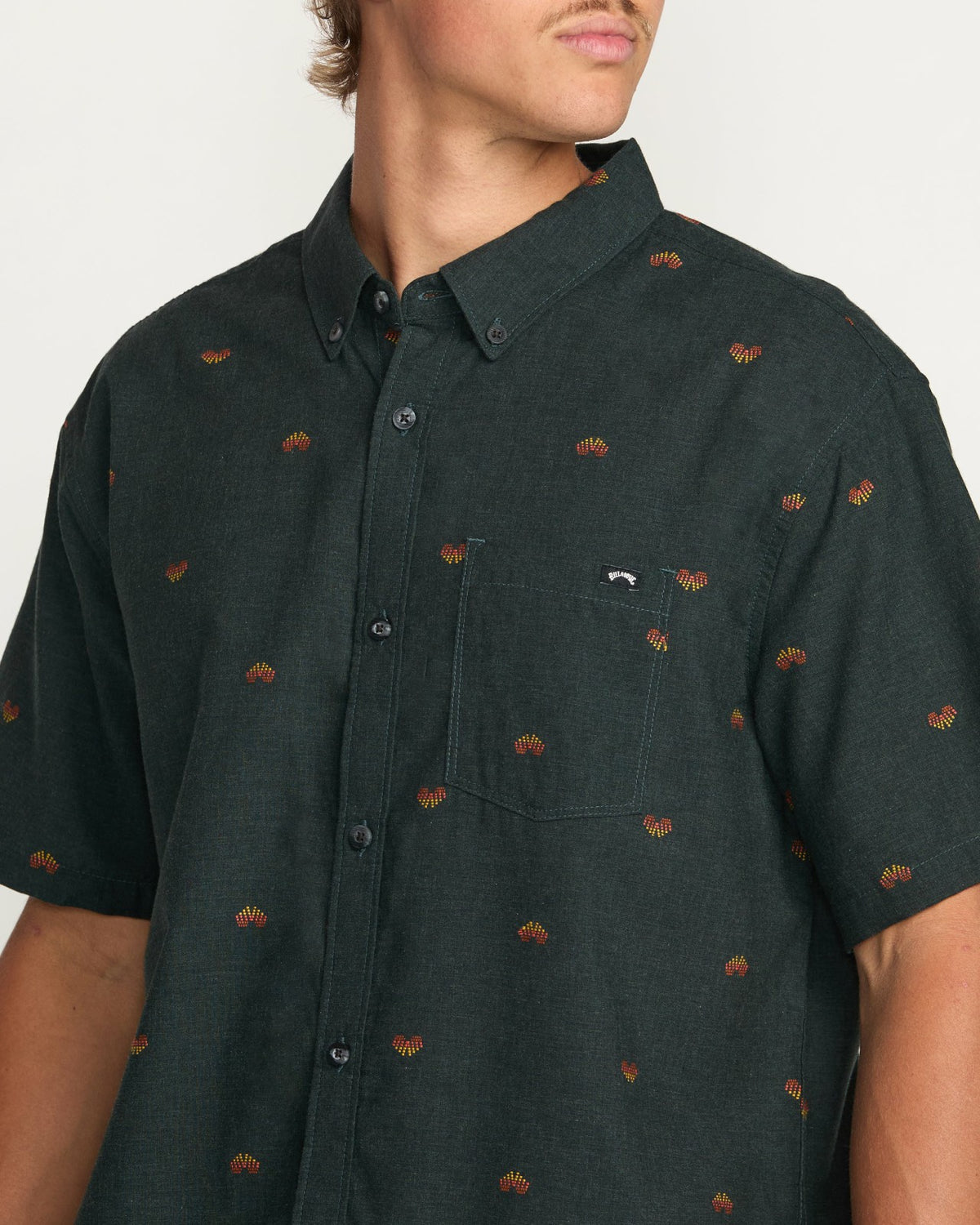 All Day Jacquard Short Sleeve Shirt - Stealth | Billabong