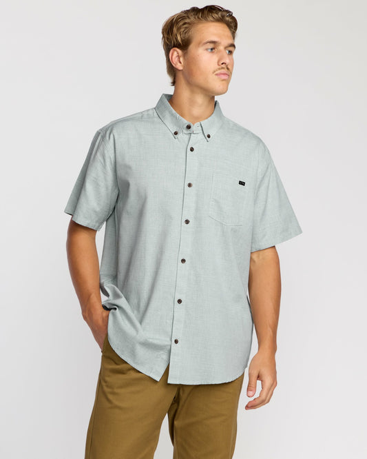 All Day Short Sleeve Shirt - Sage Green | Billabong