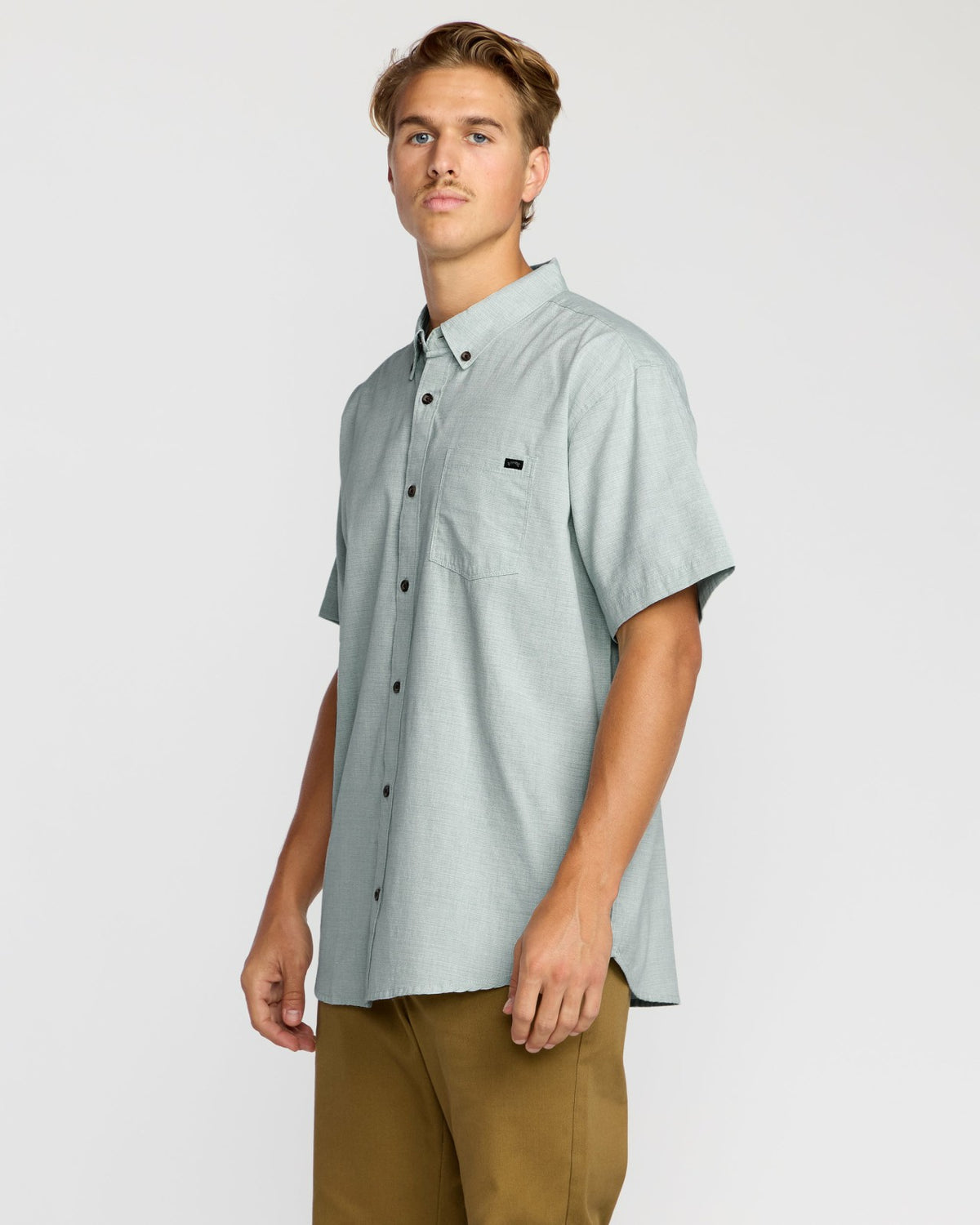 All Day Short Sleeve Shirt - Sage Green | Billabong