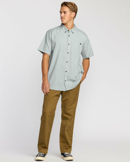 All Day Short Sleeve Shirt - Sage Green | Billabong