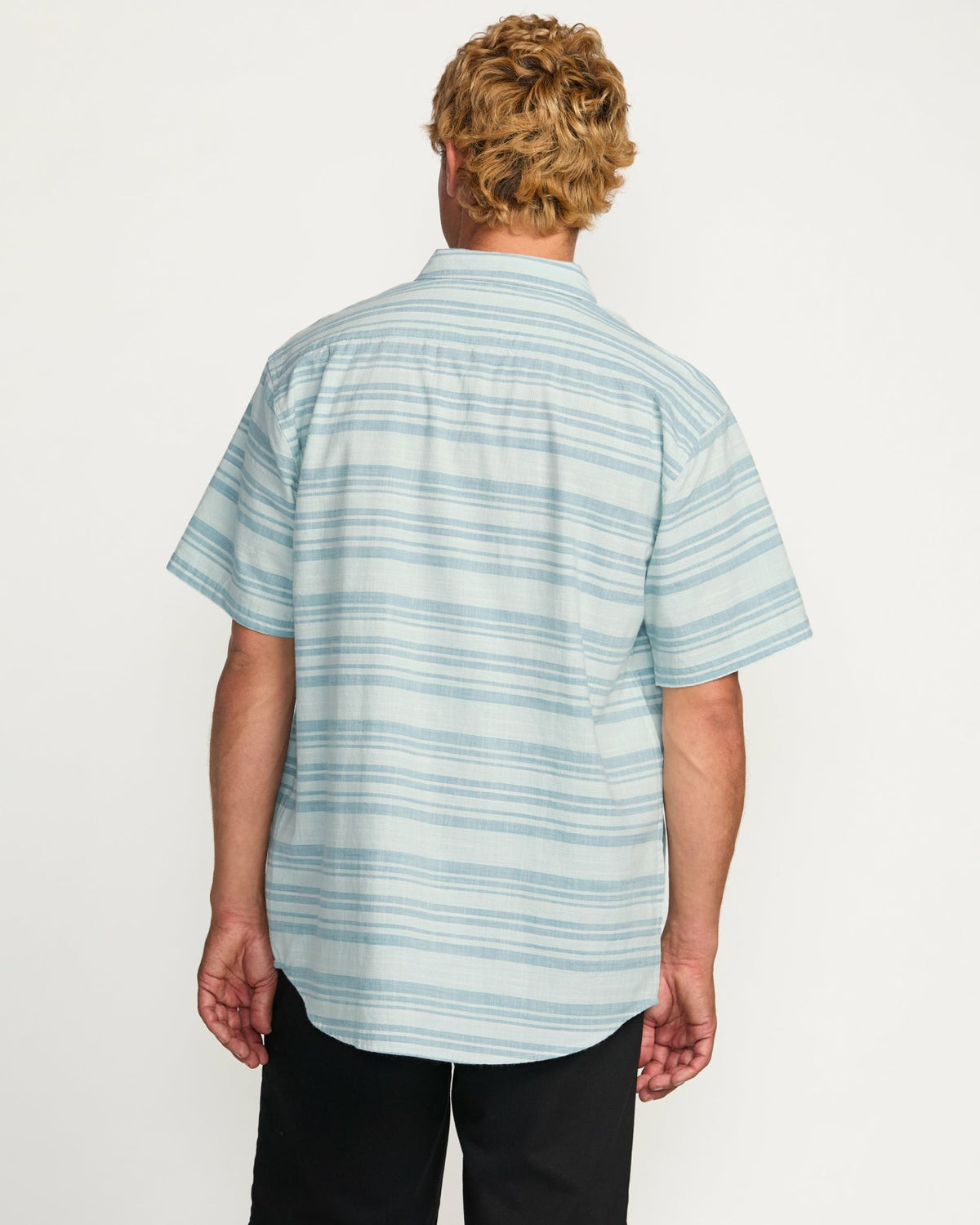 All Day Stripe Short Sleeve Shirt - Ash Blue | Billabong