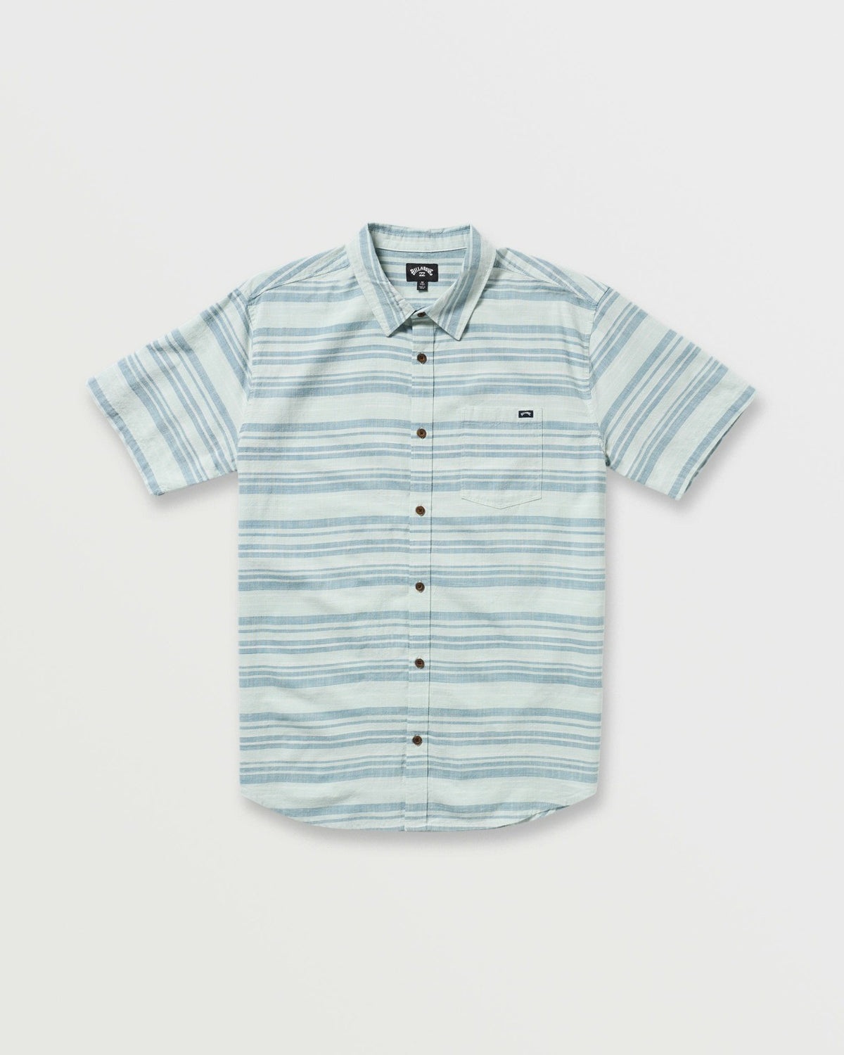 All Day Stripe Short Sleeve Shirt - Ash Blue | Billabong