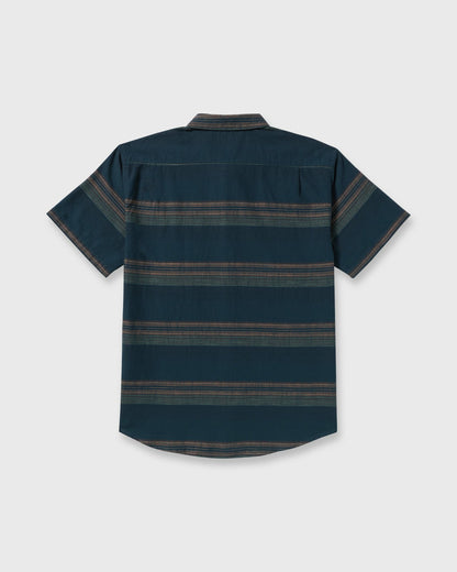 All Day Stripe Short Sleeve Shirt - Midnight | Billabong