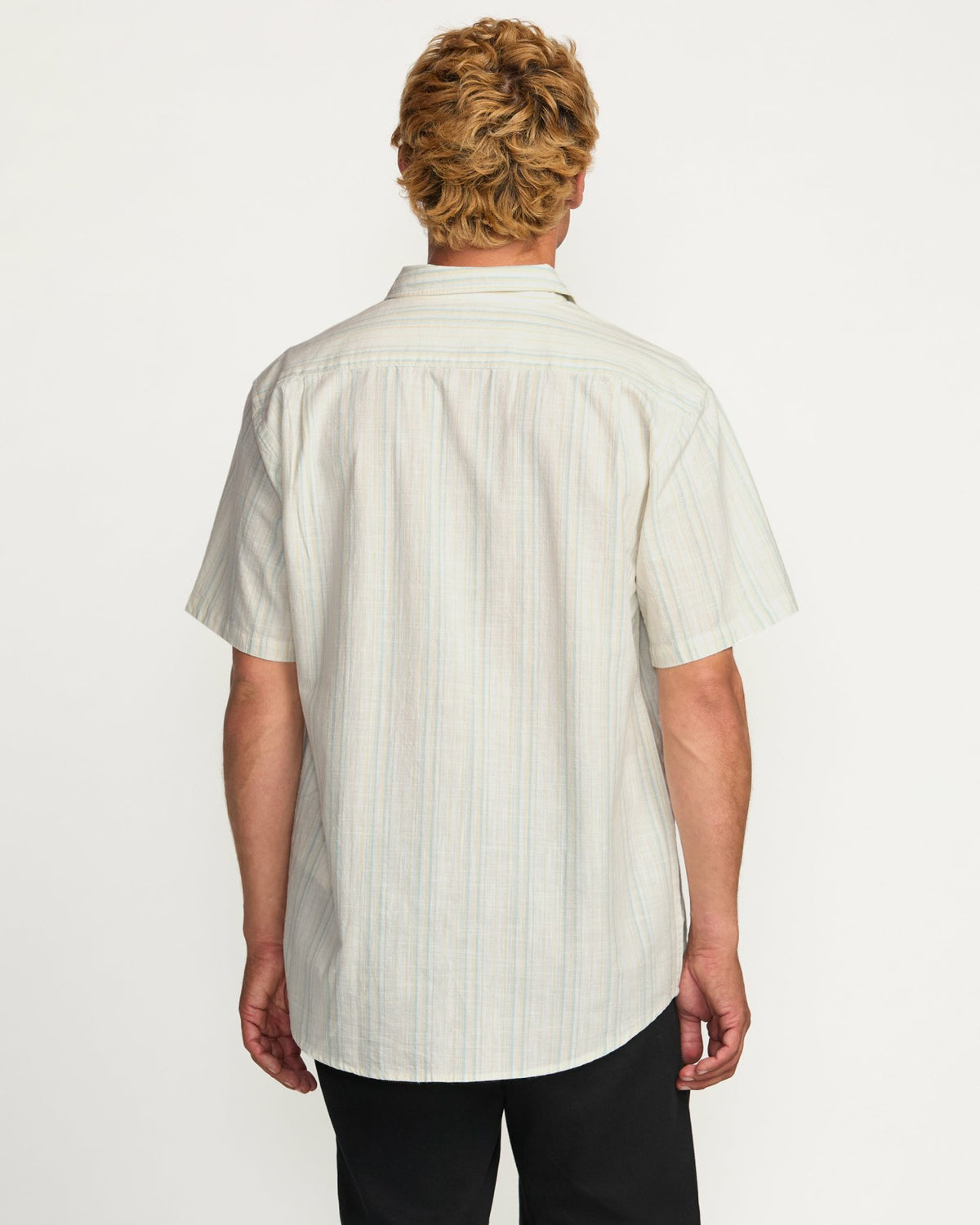 All Day Stripe Short Sleeve Shirt - Off White | Billabong