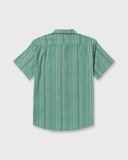 All Day Stripe Short Sleeve Shirt - Sage Green | Billabong