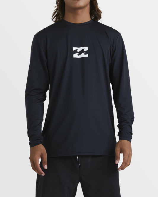 All Day Wave Loose Fit Long Sleeve Surf Tee - Black | Billabong