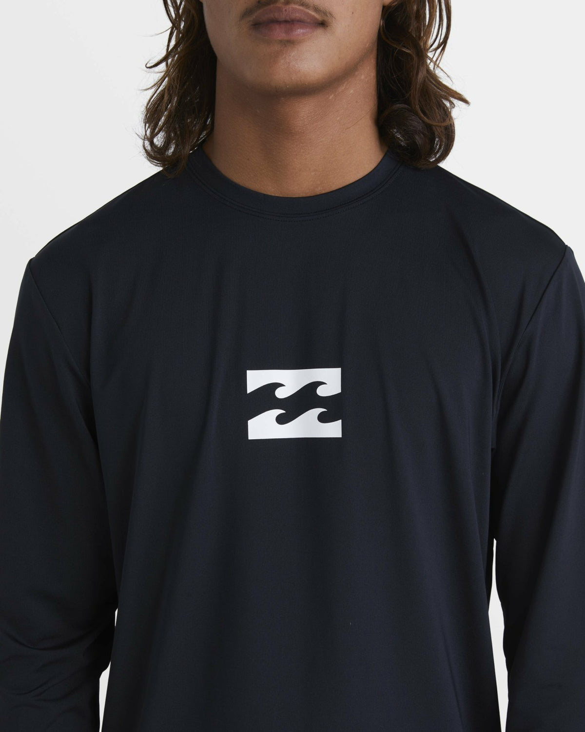 All Day Wave Loose Fit Long Sleeve Surf Tee - Black | Billabong