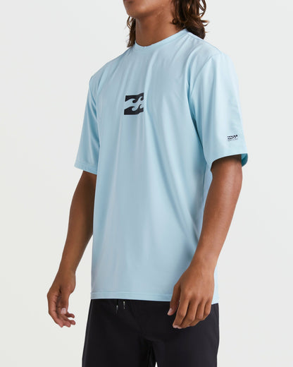 All Day Wave Short Sleeve Rashguard - Coastal Blue | Billabong