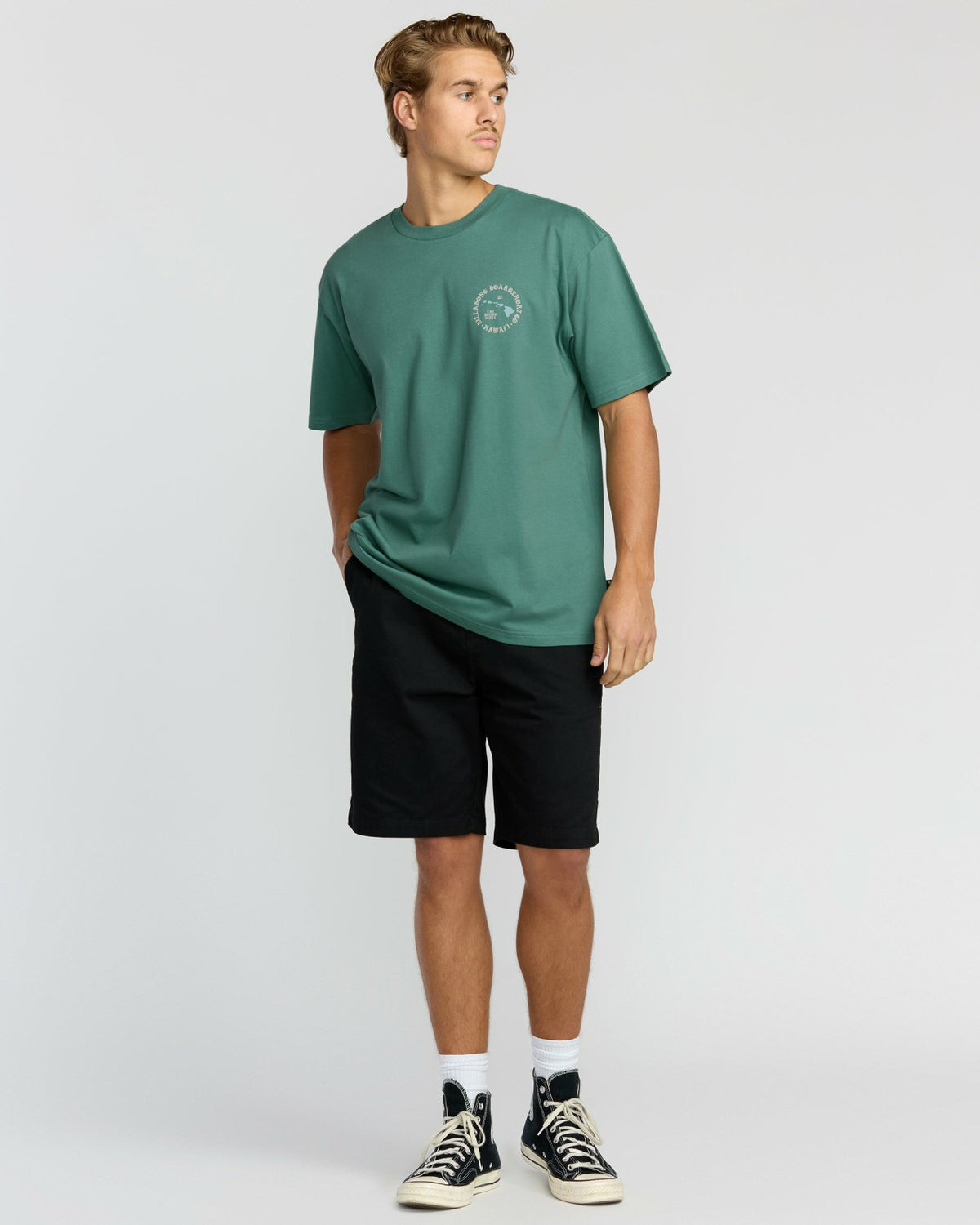 Aloha Island Hi Regular Short Sleeve T-Shirt - Sage Green | Billabong