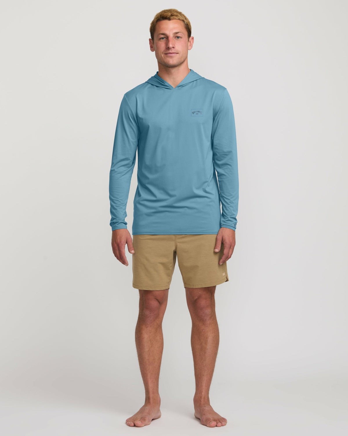 Arch Mesh Long Sleeve Hooded Surf Tee - Bay Blue | Billabong