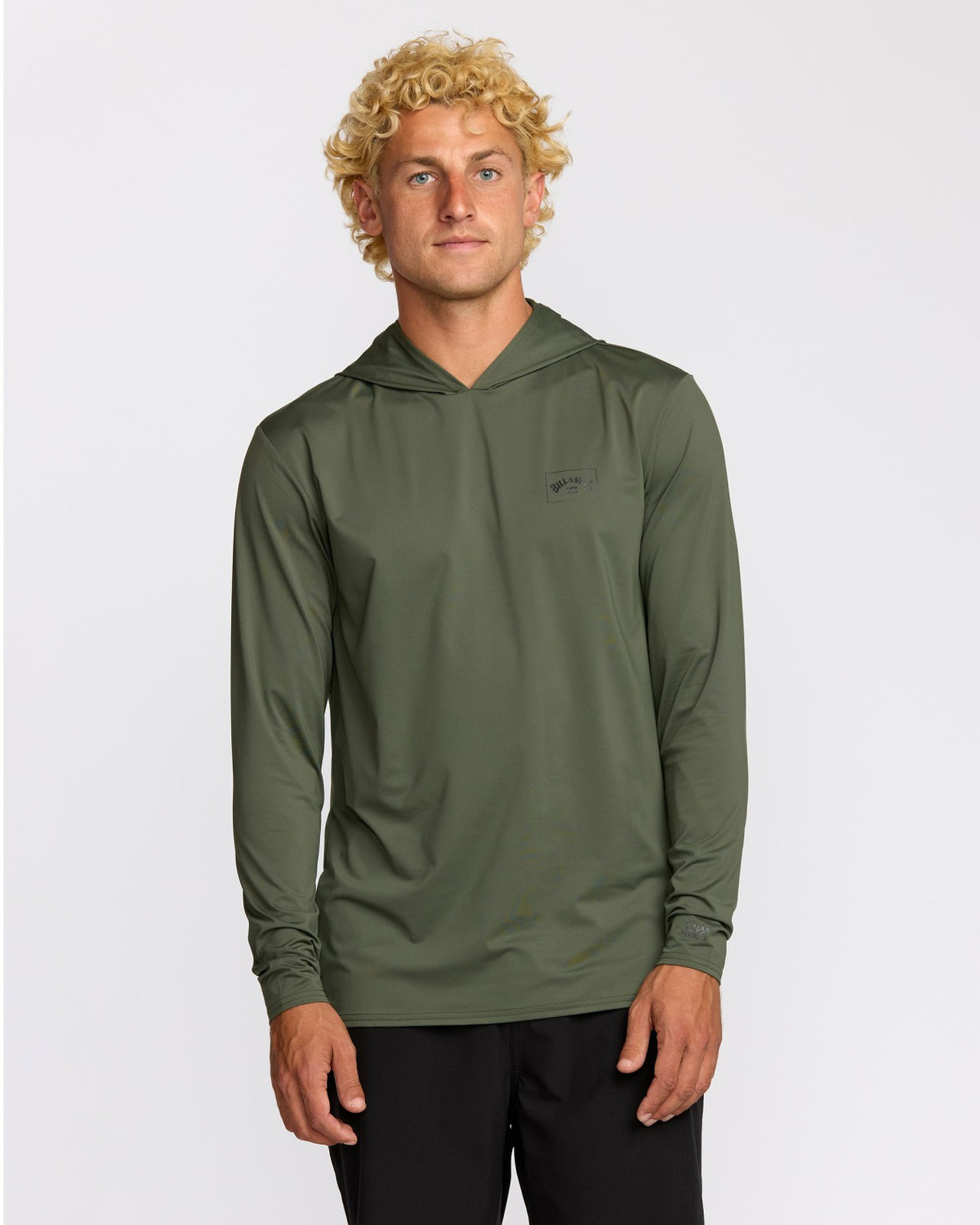 Arch Mesh Long Sleeve Hooded Surf Tee - Dark Military | Billabong