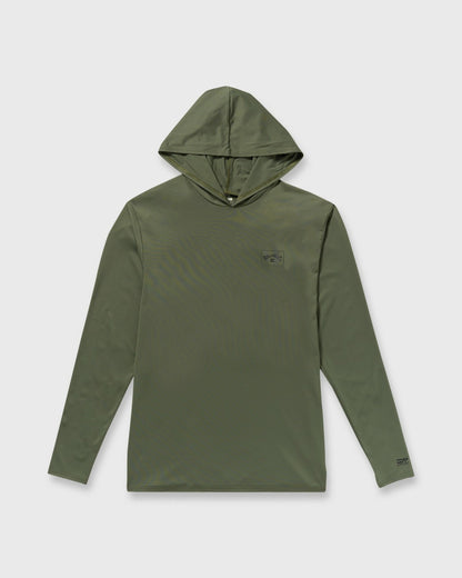 Arch Mesh Long Sleeve Hooded Surf Tee - Dark Military | Billabong