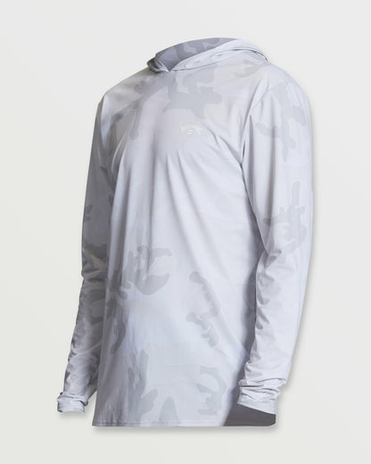 Arch Mesh Long Sleeve Hooded Surf Tee - White Camo | Billabong