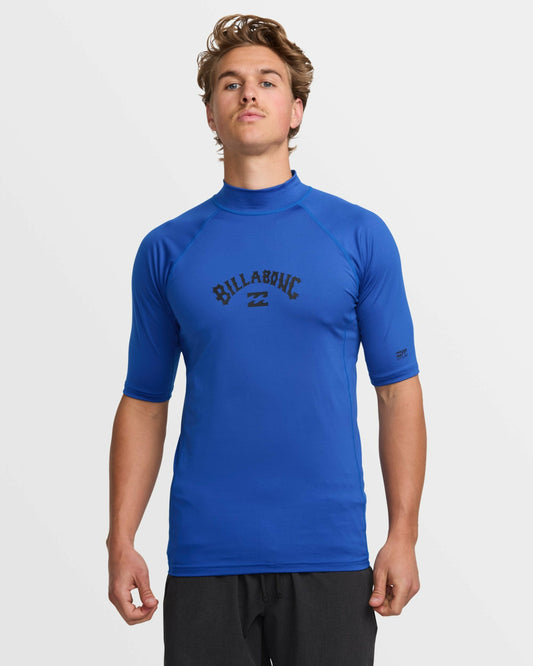 Arch Performance Fit Short Sleeve Rashguard - Cobalt | Billabong