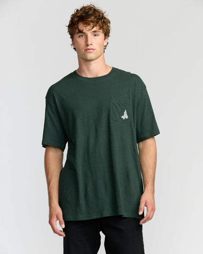 Austin Garage Regular Pocket Short Sleeve T-Shirt - Teal | Billabong