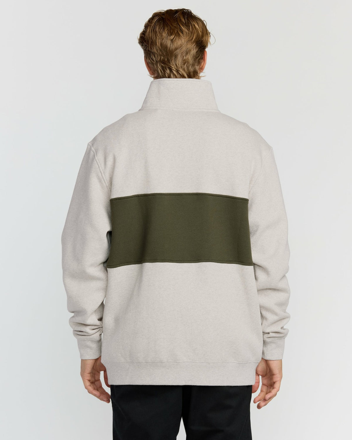 Bad Dog 3/4 Zip Mockneck Sweatshirt - Sand Htr | Billabong