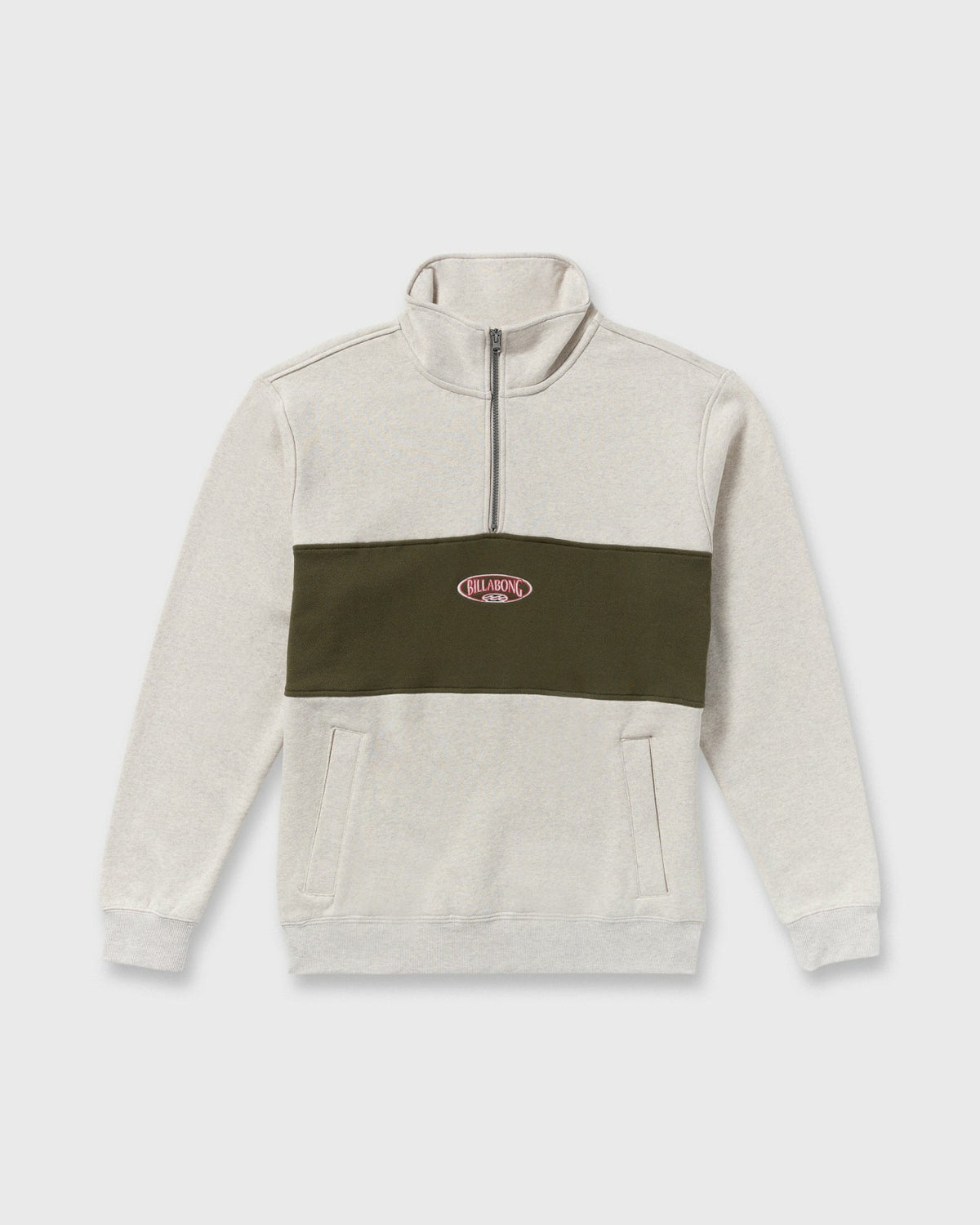 Bad Dog 3/4 Zip Mockneck Sweatshirt - Sand Htr | Billabong