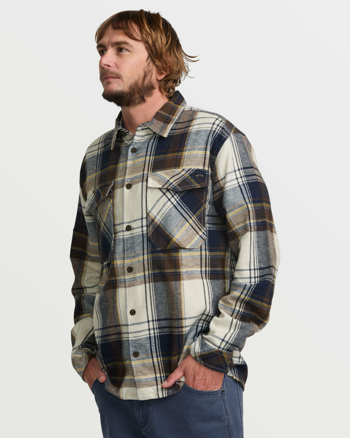Bad Dog Flannel Shirt - Silver | Billabong