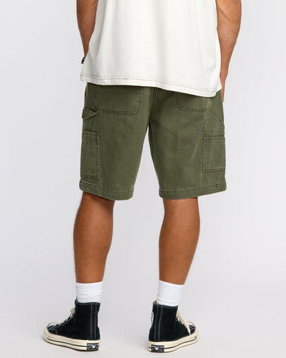 Bad Dog 21" Workwear Shorts - Dark Military | Billabong