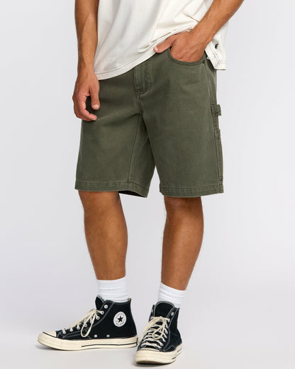 Bad Dog 21" Workwear Shorts - Dark Military | Billabong