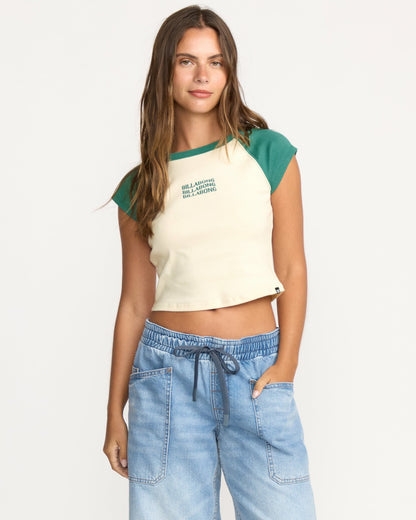 Beach Club Babe Short Sleeve T-Shirt - Evergreen | Billabong