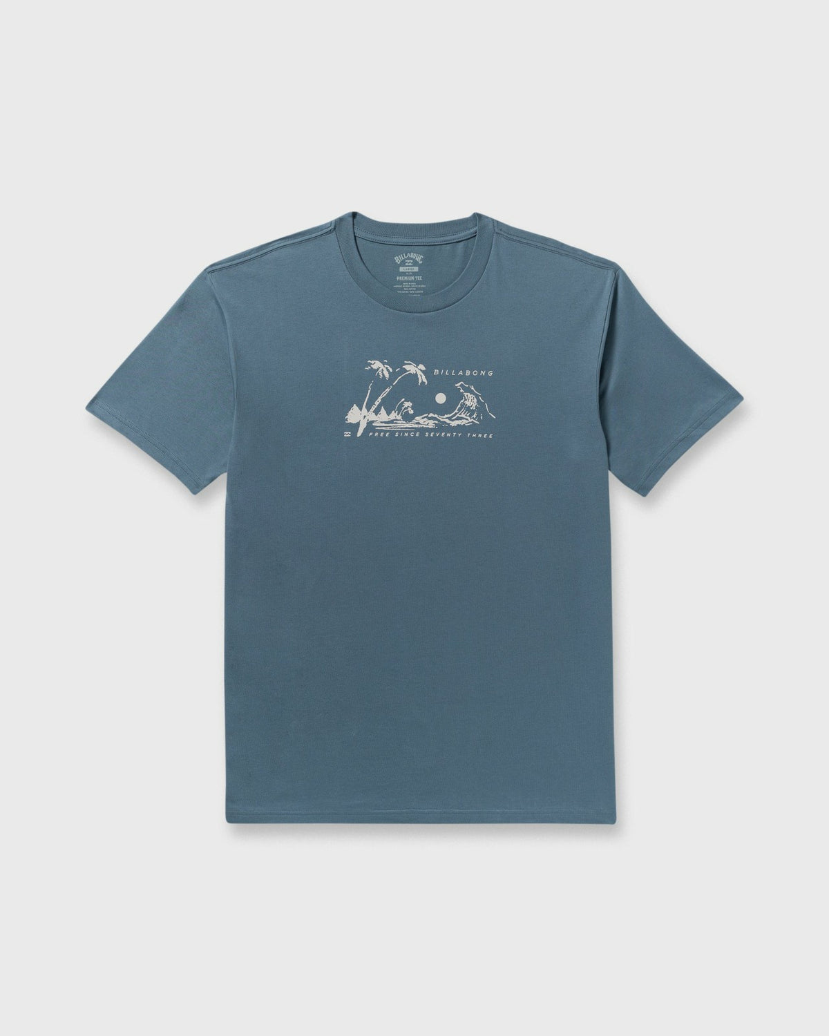 Beach Club Premium Short Sleeve T-Shirt - Steel Blue | Billabong