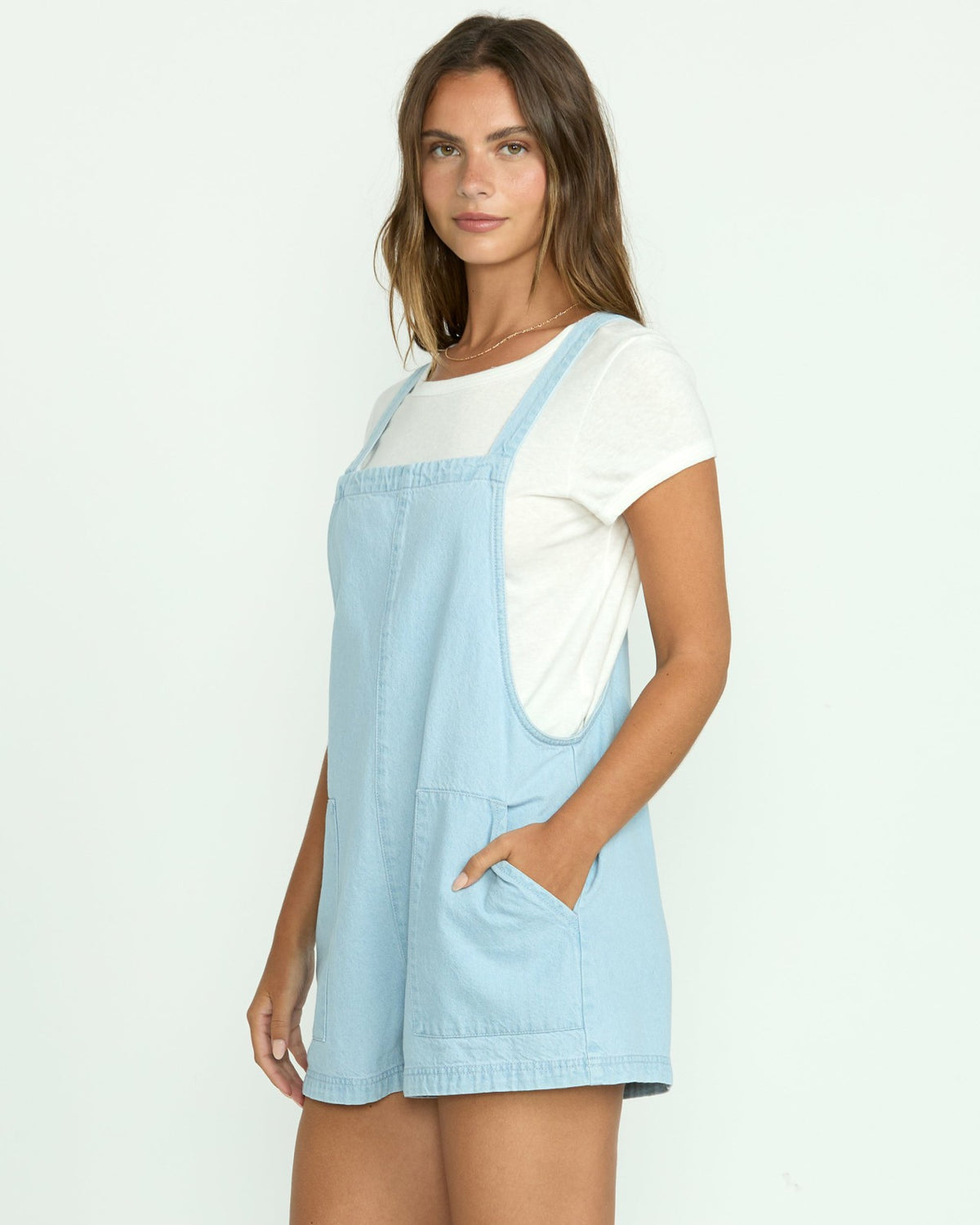 Beach Crush Denim Shortalls - Salt Blue | Billabong