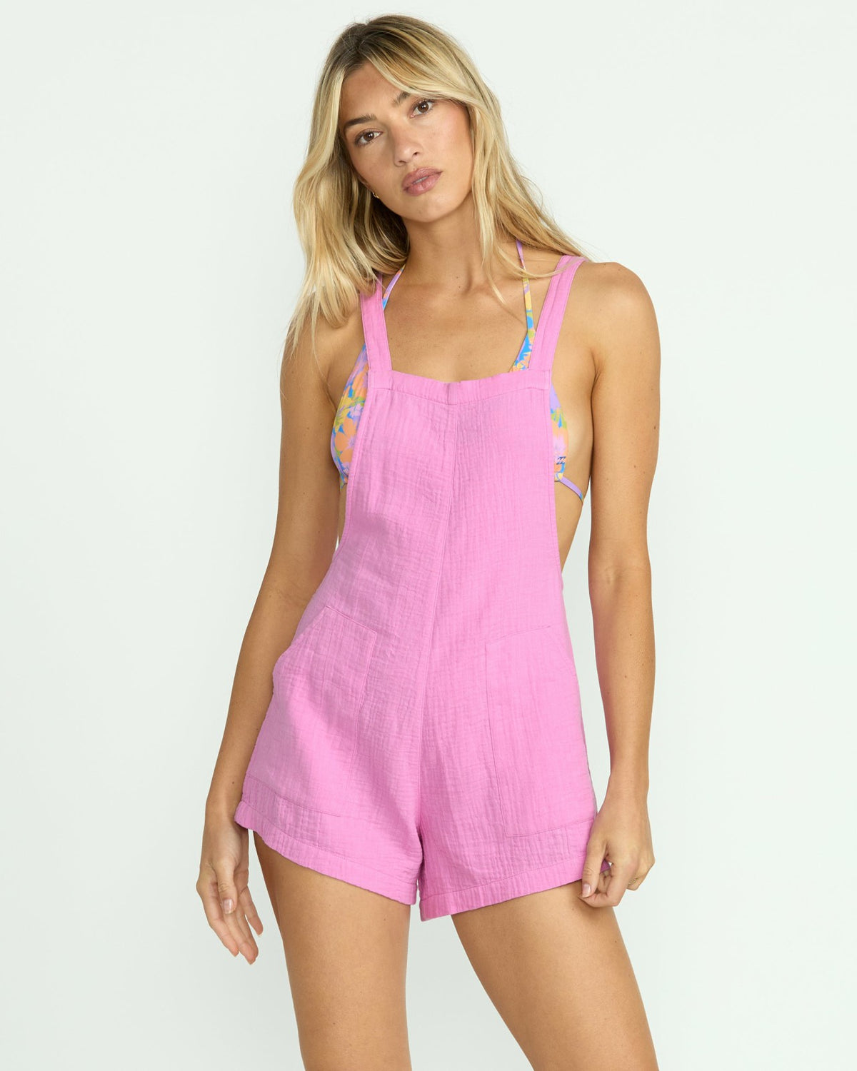 Beach Crush Romper - Bright Rose | Billabong