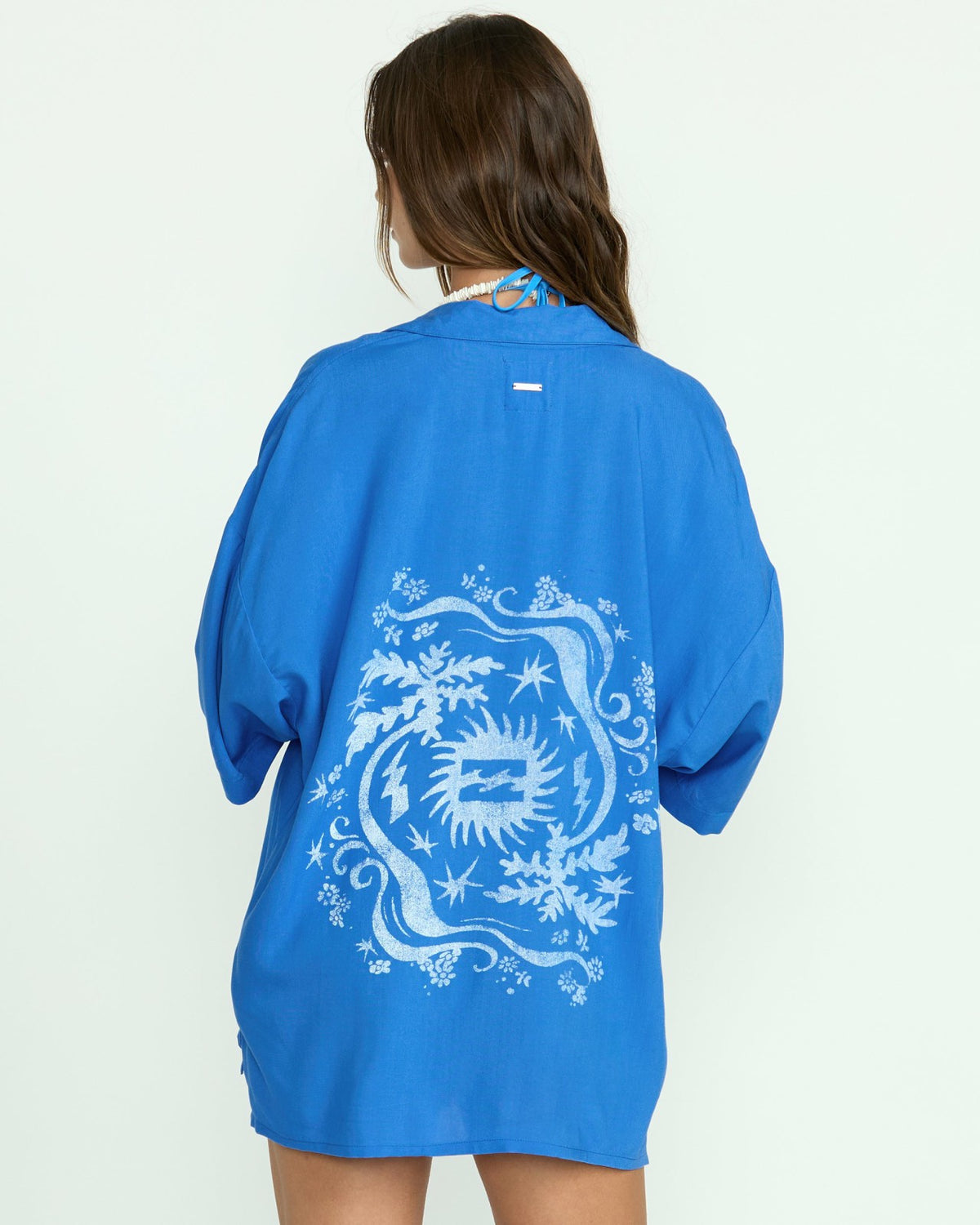 Beach Side Printed Short Sleeve Shirt - True Blue | Billabong